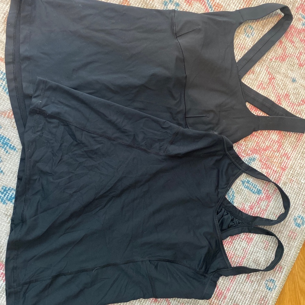 Two lululemon workout tops